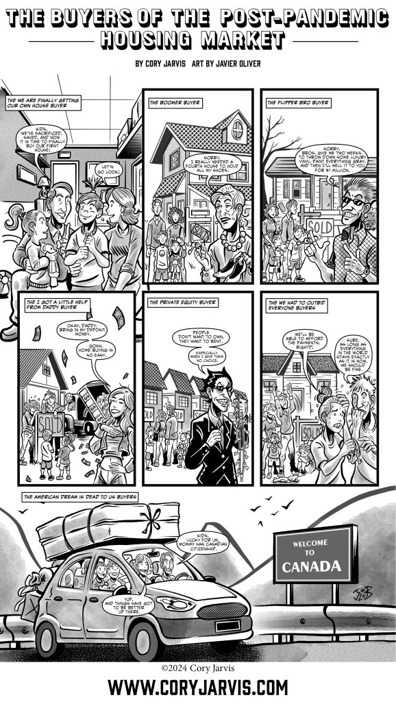 One pager comic - The Buyers of the Post-Pandemic Housing Market by Cory Jarvis